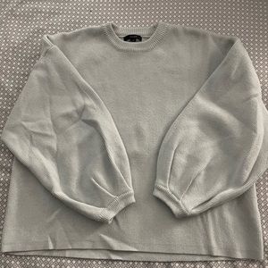 Ribbed Sleeve Sweater